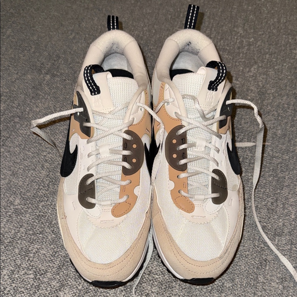 Nike Women's White, Tan & Black Air Max Sneakers
